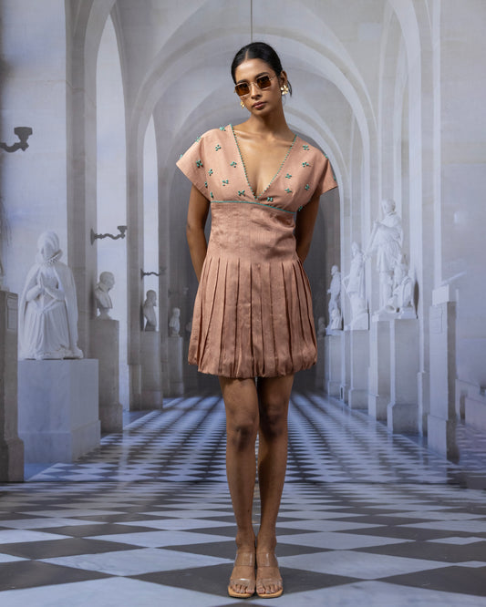 Posie Pleated Mini Dress