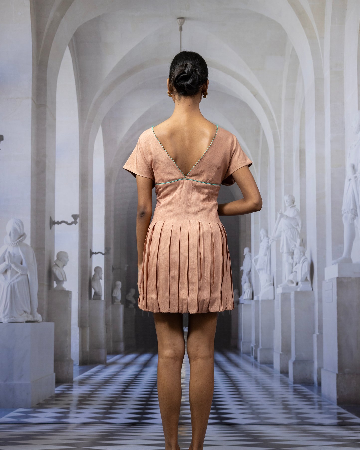 Posie Pleated Mini Dress